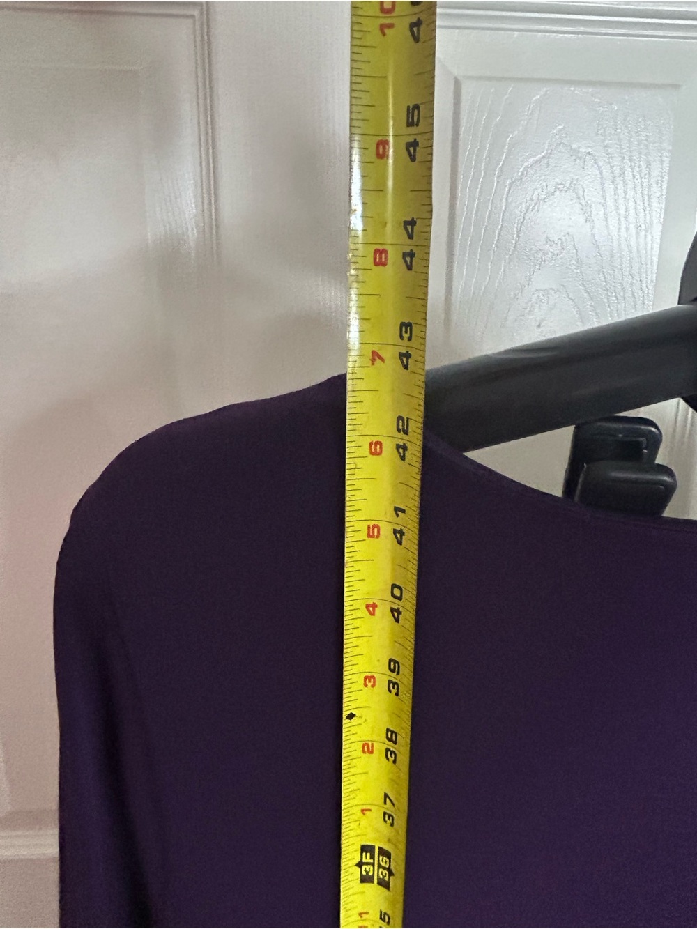 Connected Apparel Deep Purple Ruched Midi Dress - Picture 5 of 8